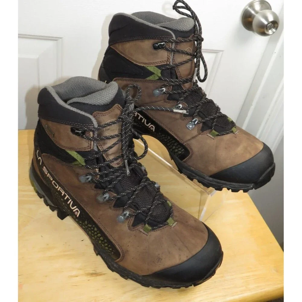 La Sportiva Nucleo High GTX Hiking Boots Mens 12 Brown Leather